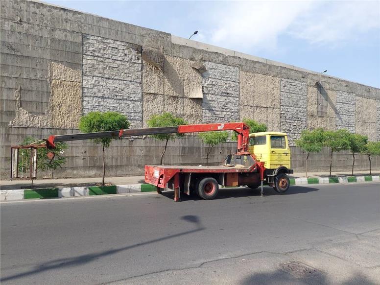 پنل های دیوارپوش بدنه پل شهید بابایی جمع آوری شد